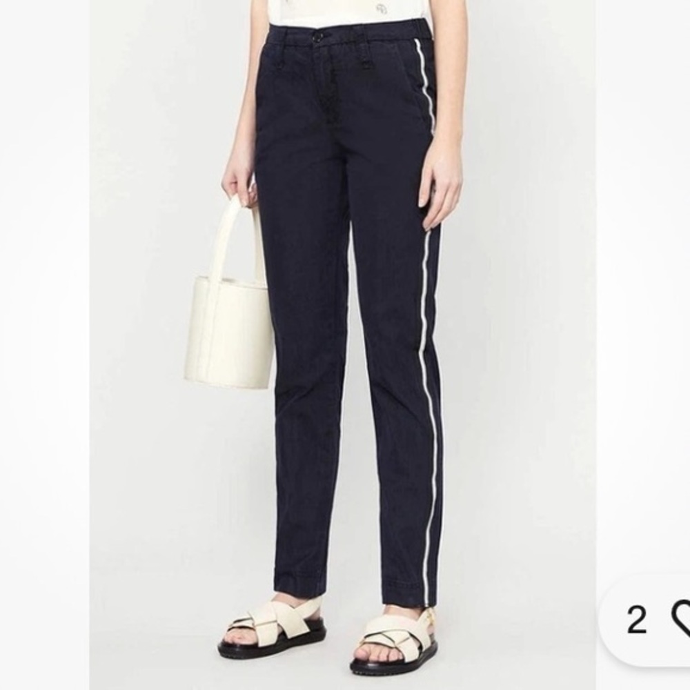 ZADIG & VOLTAIRE Pomelo Mili Cotton Pant In Faded Black Size 36